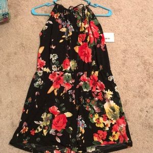 Black floral Because Of Your Love Romper